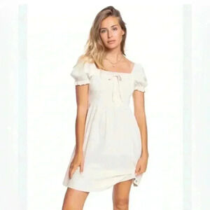ROXY | Off white Hello  mini again women dress
